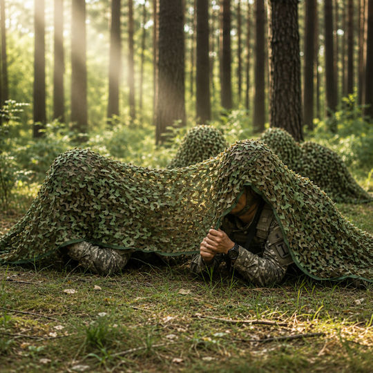 Plasă De Camuflaj Verde 2x3m