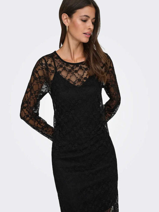Rochie Maxi De Seară De Vară Cu Dantelă Neagră