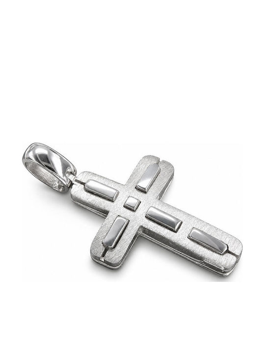 Ios Men's Silver Cross Without Chain