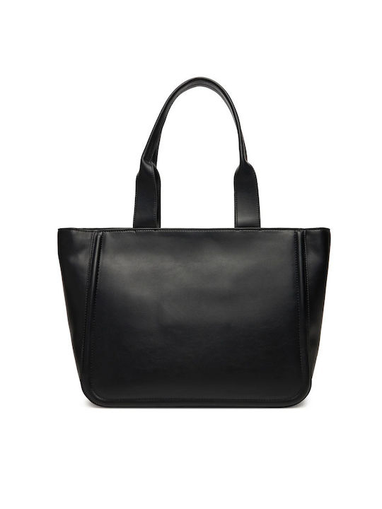 Monogram Fabric Women's Tote Bag Black