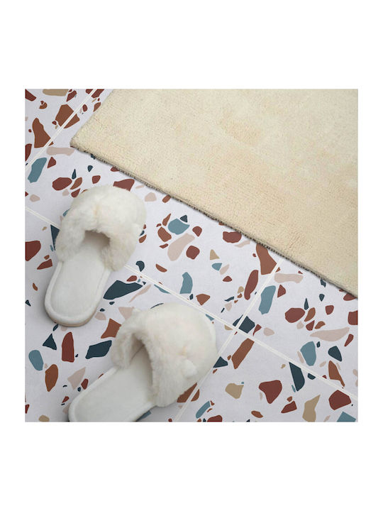 Easy Assembly Vinyl Tile Set Abstract Mosaic Pattern 4x50x50 cm