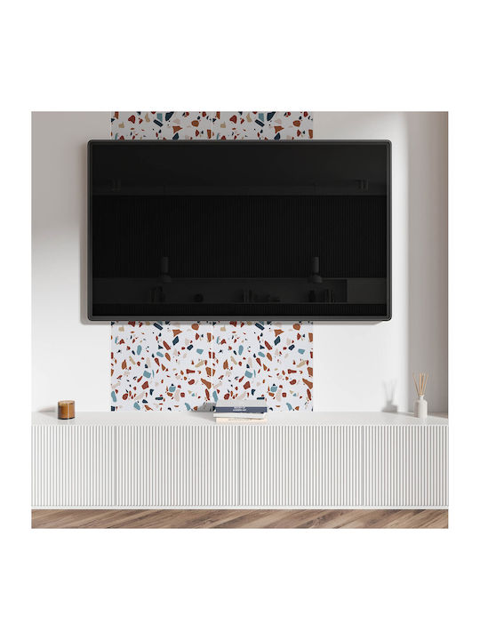 Easy Assembly Vinyl Tile Set Abstract Mosaic Pattern 4x50x50 cm