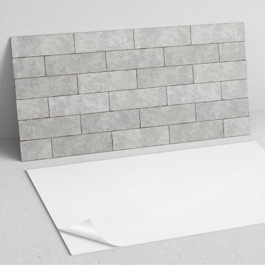 Vinyl Floor Tile Set 3D Brick Pattern 6x60x30 Cm