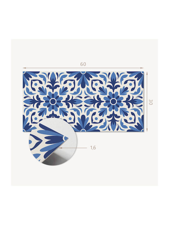 Set de Plăci de Pardoseală din Vinil cu Model Floral Frunze 6x60x30 Bucăți