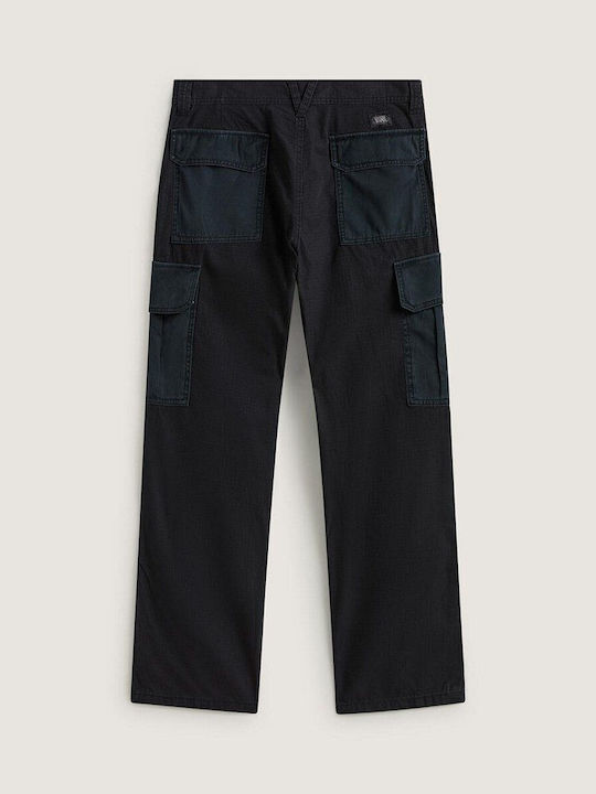 Cargo Trousers in Baggy Leg Style Black