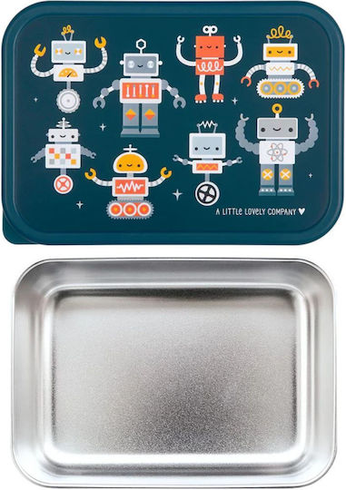 A Little Lovely Company Stainless Steel Kids' Dinner Set 0.35lt Silver
