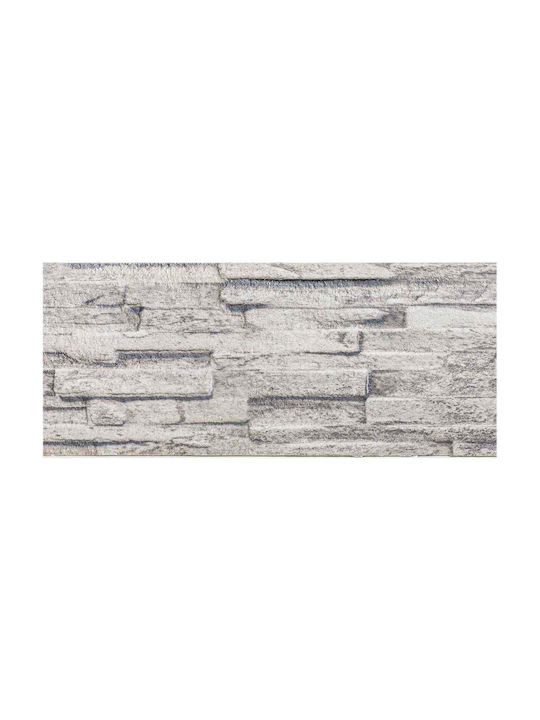 3D Wandpaneele Schaumstoff mit Kleber Graue 100x25x2cm 10Stücke