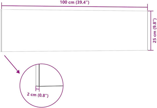 3D Πάνελ Τοίχου Αφρώδες με Κόλλα Γκρι 100x25x2εκ. 10τμχ