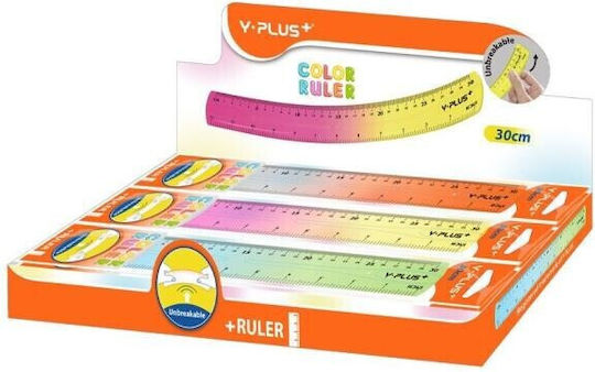 Ruler Y Plus Colorruler Unbreakable 30cm Rx240400