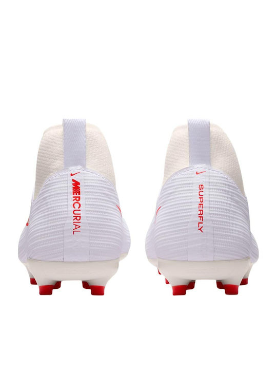 Mercurial MG Kids Soccer Cleats With Molded Studs White