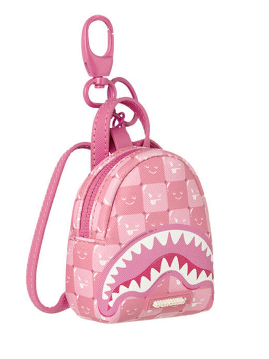 Sprayground Rosa Neue Check Faces Rucksack Schlüsselanhänger