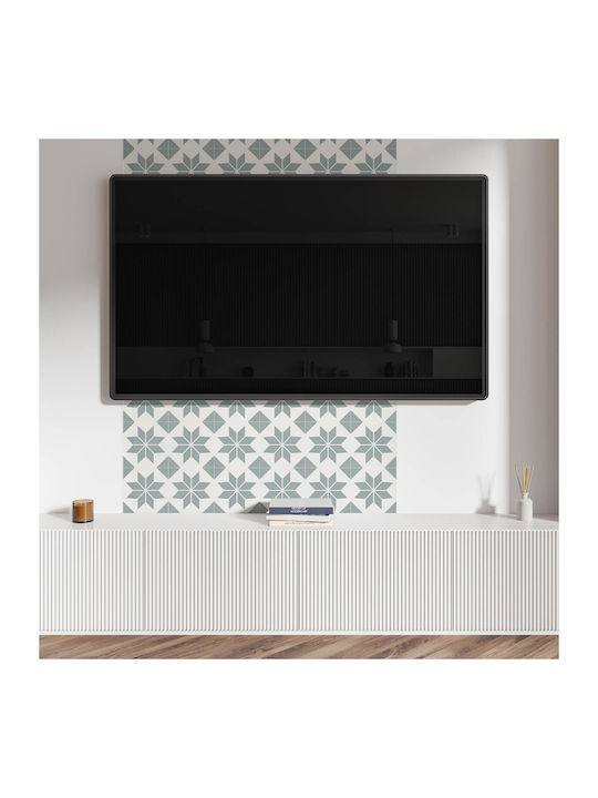 Decorative Vinyl Panel Graphics Kitchen Or Bathroom 100x50 Cm Geometric Floral Designs