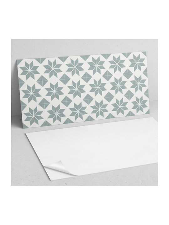 Decorative Vinyl Panel Graphics Kitchen Or Bathroom 100x50 Cm Geometric Floral Designs