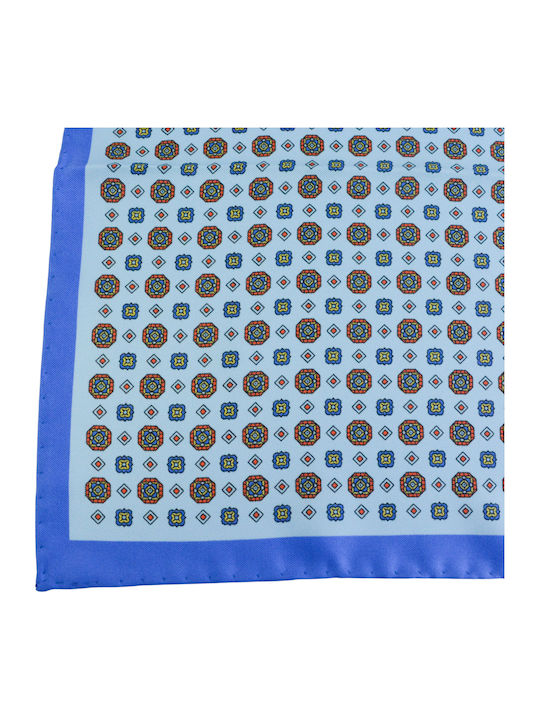 Men's Silky Light Blue Handkerchief