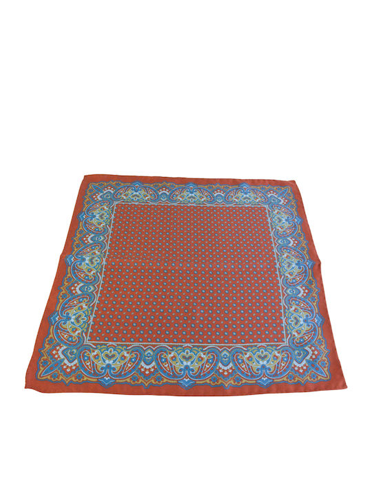 Men's Silky Orange Handkerchief