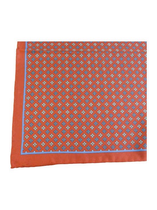 Men's Silk Orange Handkerchief