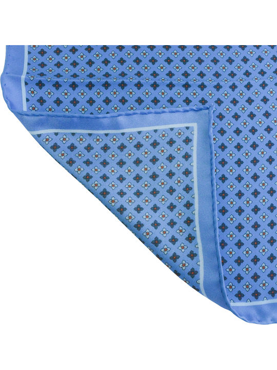 Men's Silky Blue Handkerchief
