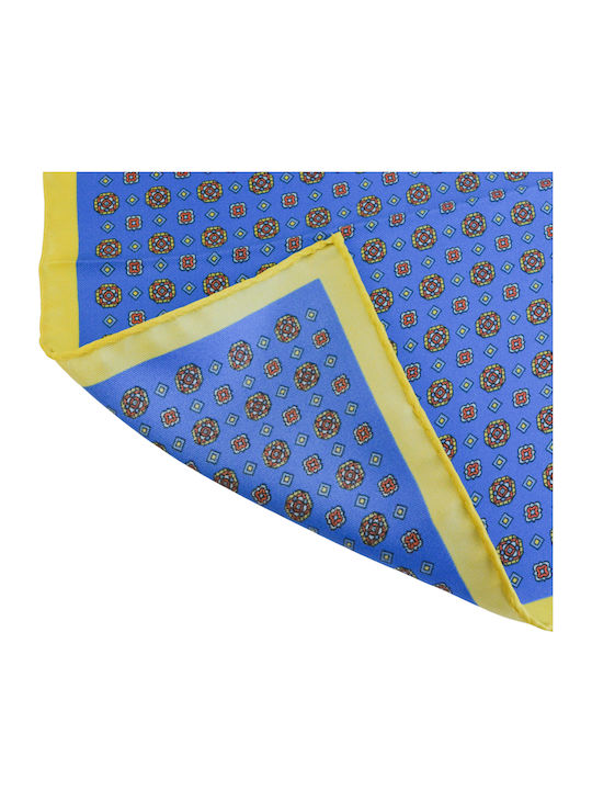 Men's Silky Blue Handkerchief