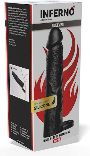 Hidden Desire Inferno Kallyma Peous Silikonis Dactylidi 20 Cm Schwarz