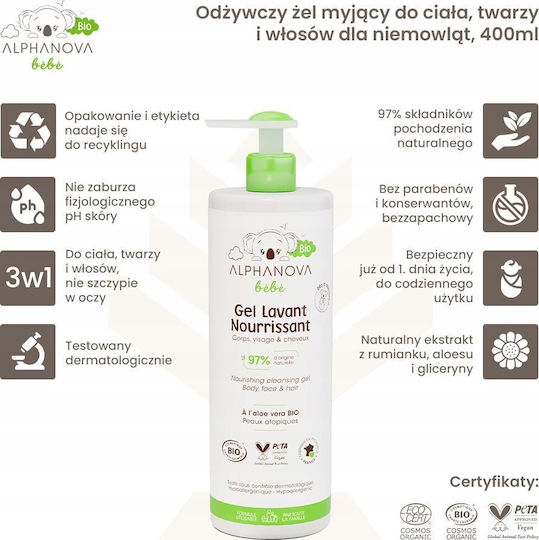 Alphanova For Atopic Skin 400ml
