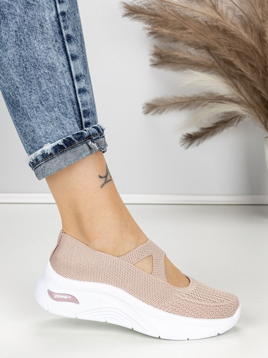 Adidași Flatforms Pentru Femei Roz
