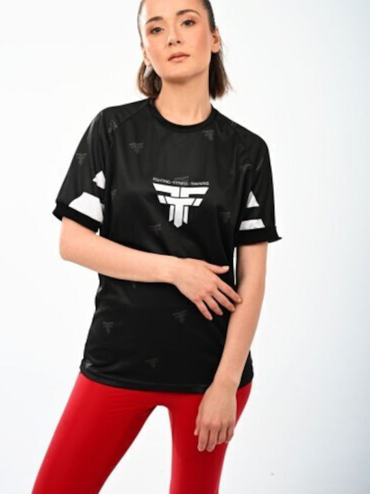 Damen Sport T-Shirt Schwarz