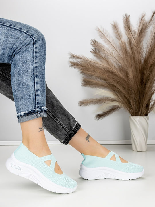 Adidași Flatforms Pentru Femei Verzi