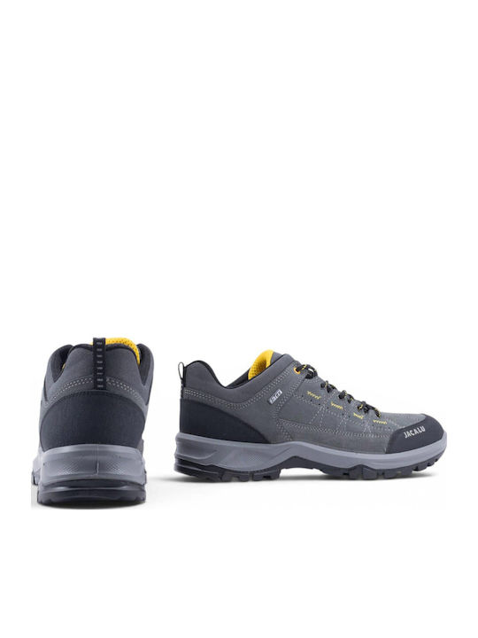 Jacalu Men's Waterproof Grey Hiking Shoes
