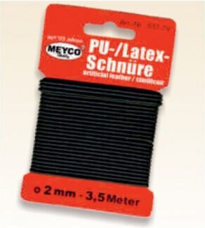 Craft Lace Black 2mm X 3.5m