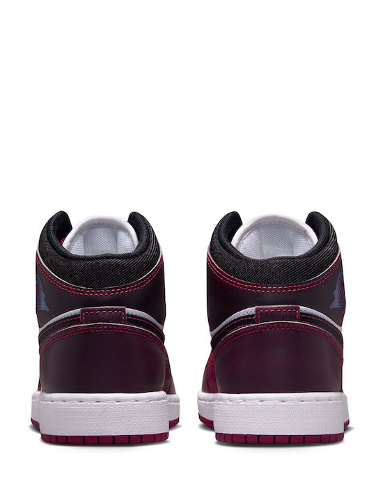 Air  1 Mid Se Adidasi copii High Roșii