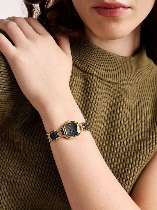 Fossil Trei Ceasuri Dama 22mm Baterie Cu Brățară Din Metal Auriu