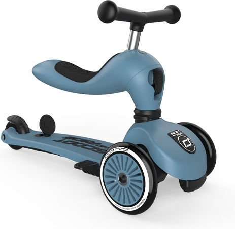 Benutzerdefiniertes Bundle Scoot & Ride Kinderroller Highwaykick 1 Push & Helm S Stahl