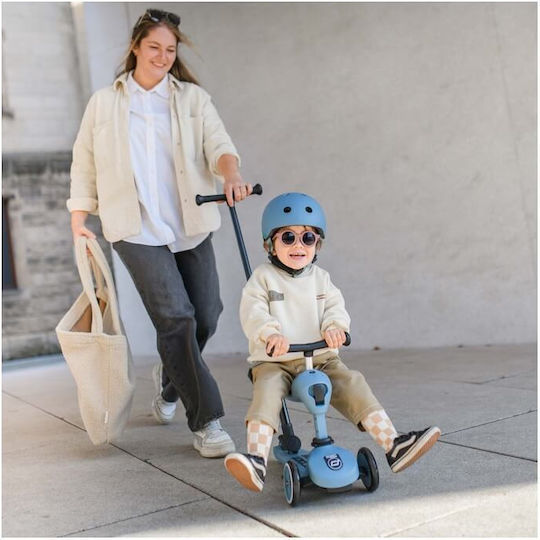 Benutzerdefiniertes Bundle Scoot & Ride Kinderroller Highwaykick 1 Push & Helm S Stahl