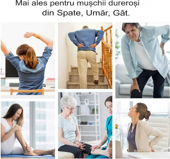 Aparat de Masaj pentru Gât, Spate, Picioare și Corp cu Căldură Infraroșie Gri