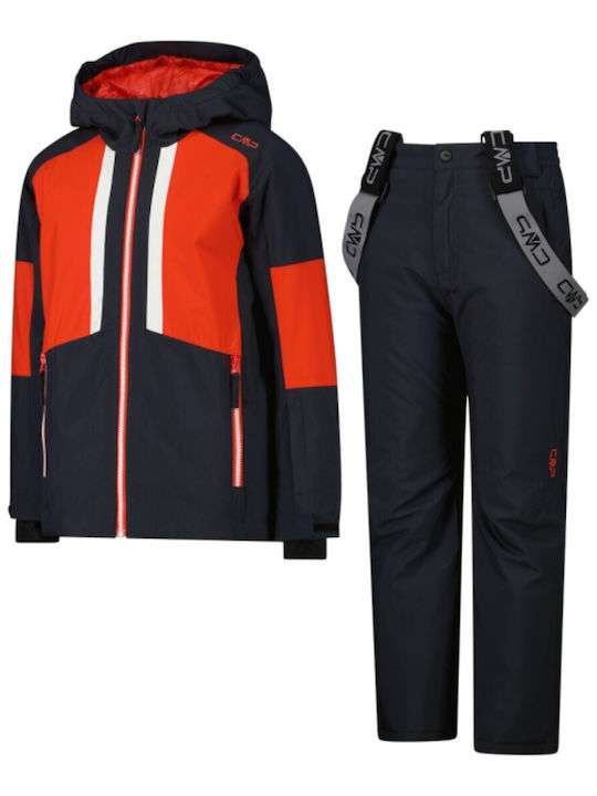 CMP 35W0294-C783 Set Pentru Copii Jachetă și Pantaloni De Schi și Snowboard Roșu