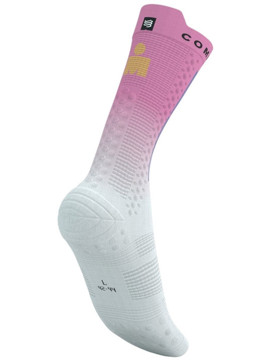 Compressport Șosete Trekking Albe 1 Pereche