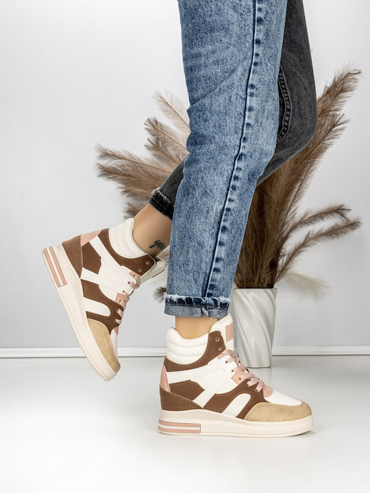 Adidași Flatforms Tip Botine Roz Pentru Femei