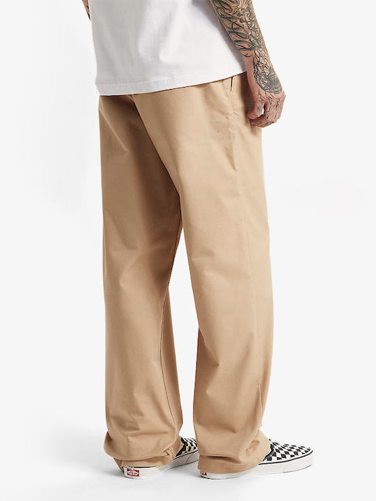 Authentic Ανδρικό Παντελόνι Chino Ελαστικό Loose Fit Incense