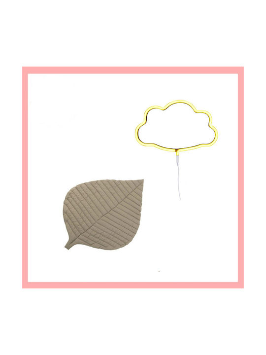 Kinderteppiche Set Wolken Grau