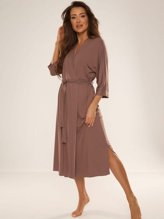 De Lafense Summer Women's Robe Mocca