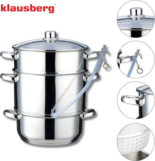 Klausberg Rostfreier Stahl Töpfe Marmite 8lt /