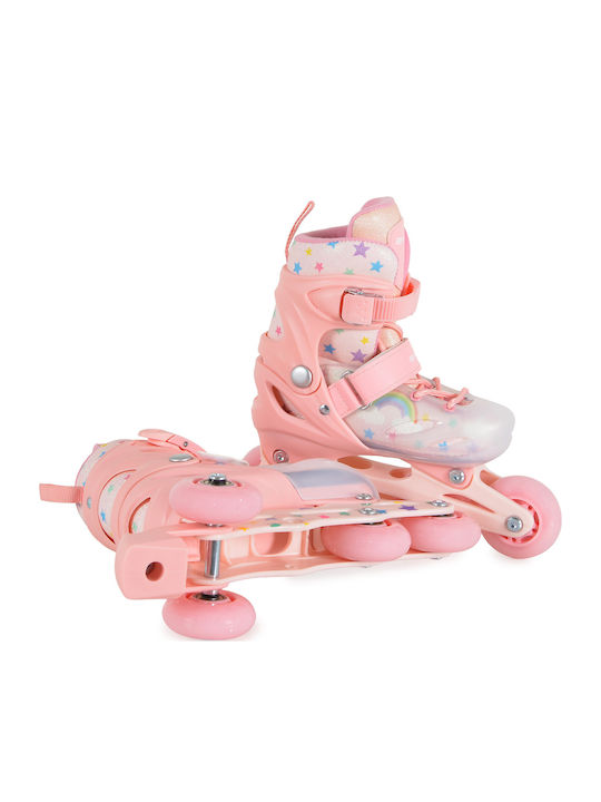 Byox Inline Αυξομειούμενα Rollers Ροζ Παιδικά Byox Inline Αυξομειούμενα Rollers Ροζ Παιδικά