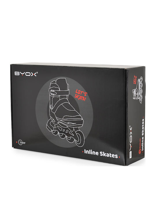 Byox Inline Αυξομειούμενα Rollers Ροζ Παιδικά