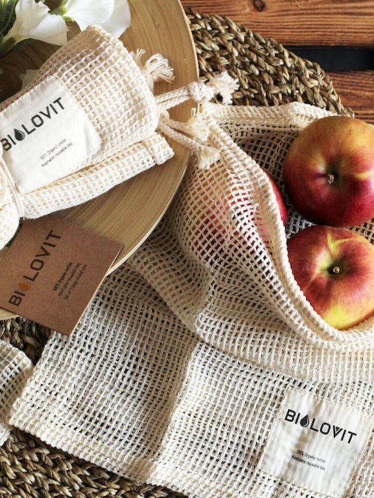 Σετ Σακουλών Αγορών Bilovit Zero Waste 3 Τεμάχια