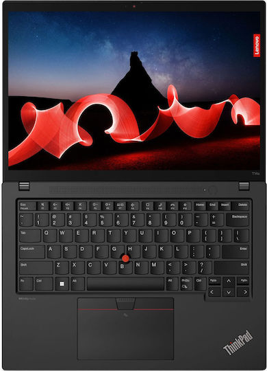 Lenovo ThinkPad T14s Gen 4 (Intel) 14" IPS FHD+ Тъчскрийн (i7-1365U/32GB/256GB SSD/W10 Pro) Дълбоко черен (US клавиатура)