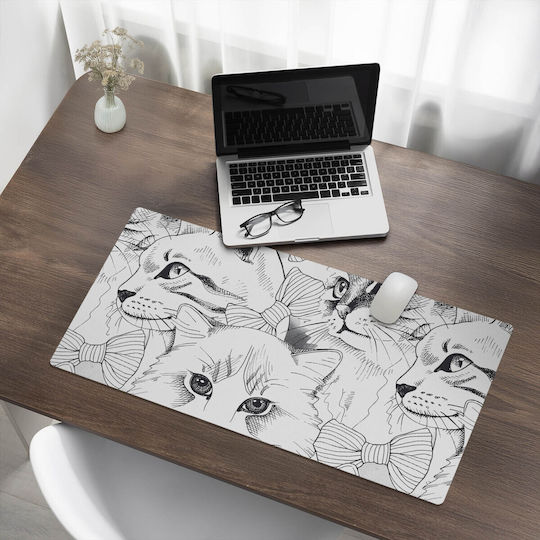 Șervet Decorativ Premium Print Pisici Fundițe 90x45 Cm