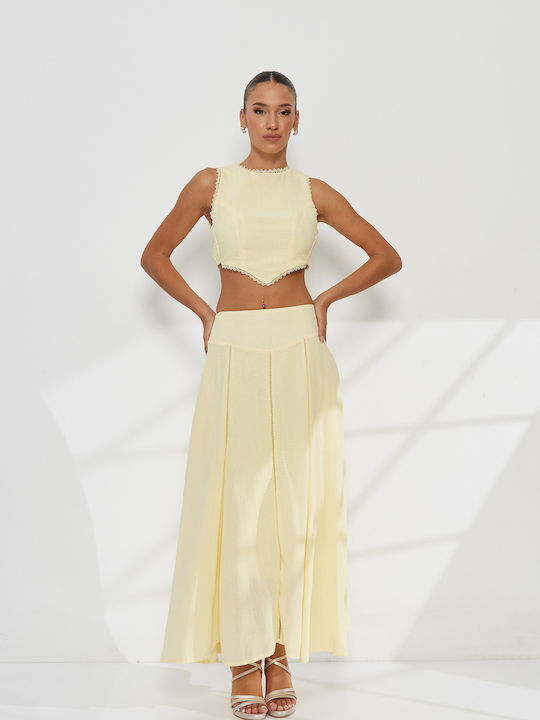 Set Mit Midi Damenrock Für Sommerveranstaltungen