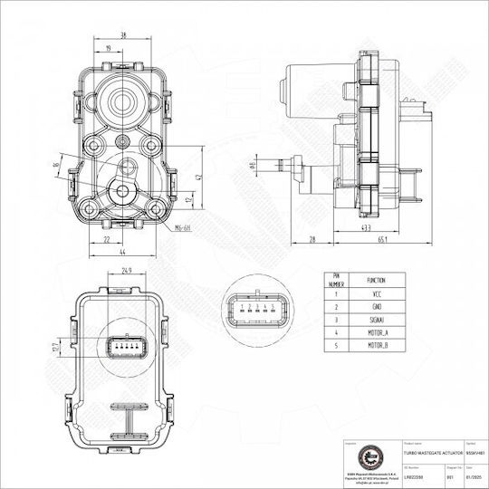 Βαλβίδα Στροβίλου Land Rover Freelander Range Rover Jaguar Xf Lr022358