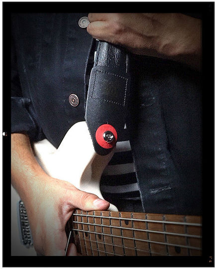 Ernie Ball Ροδέλες Ασφαλείας Strap Blocks 4τμχ για Ηλεκτρική / Ακουστική Κιθάρα σε Μαύρο Χρώμα