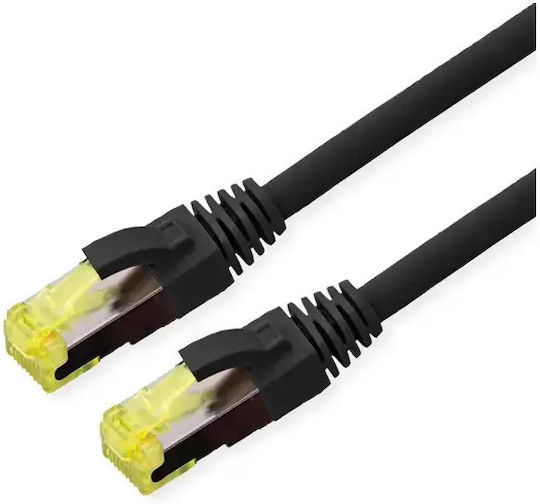 Roline S/FTP Cat.6a (Gigabit) Network Cable Ethernet Outdoor 10m Black
